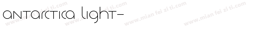 Antarctica Light字体转换